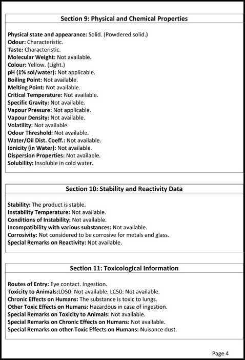 MSDS Page 4